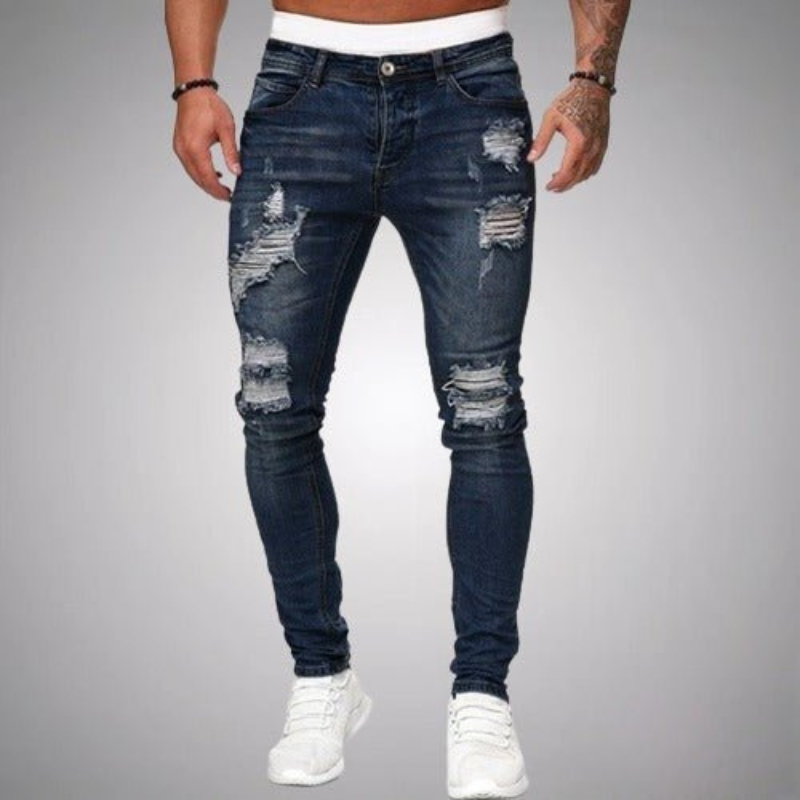 Jeans slim fit da uomo grigi