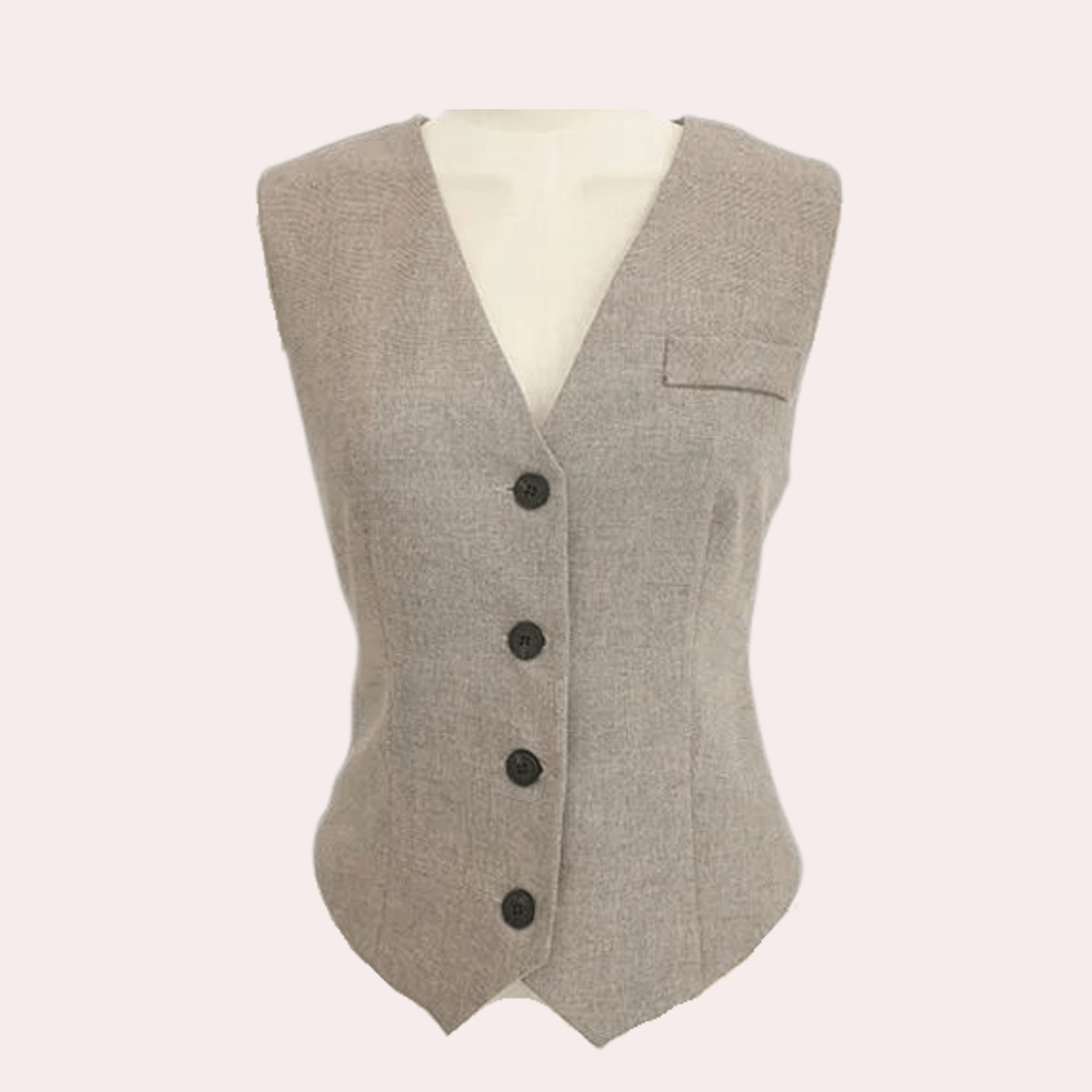 Damen dreiteiliger Hosenanzug mit Hose, Weste und Blazer