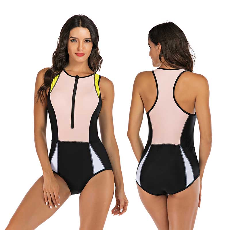 Drune | Einteiliger Sport-Badeanzug Mit Interessantem Design