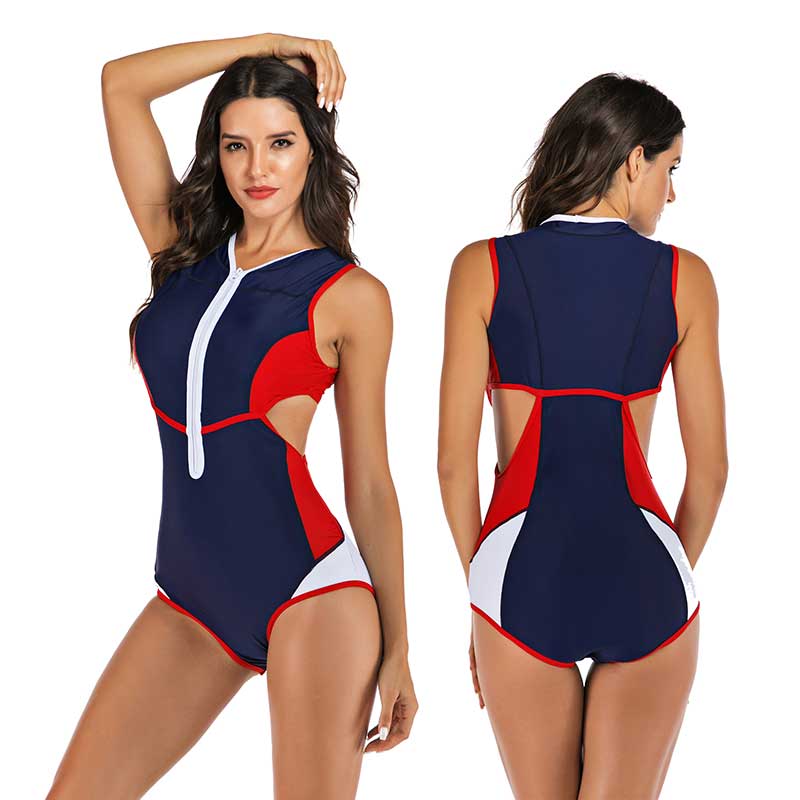 Drune | Einteiliger Sport-Badeanzug Mit Interessantem Design