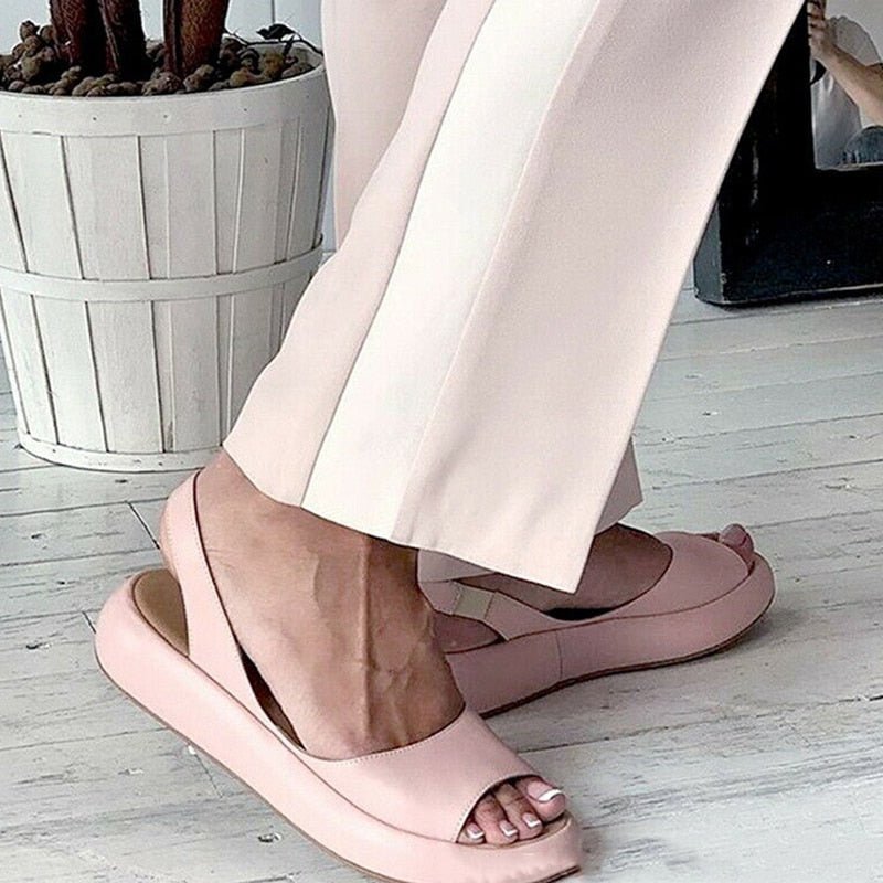 Keliso - Superbequeme Sommer-Sandaletten mit Fußbett und Stretch-Riemen