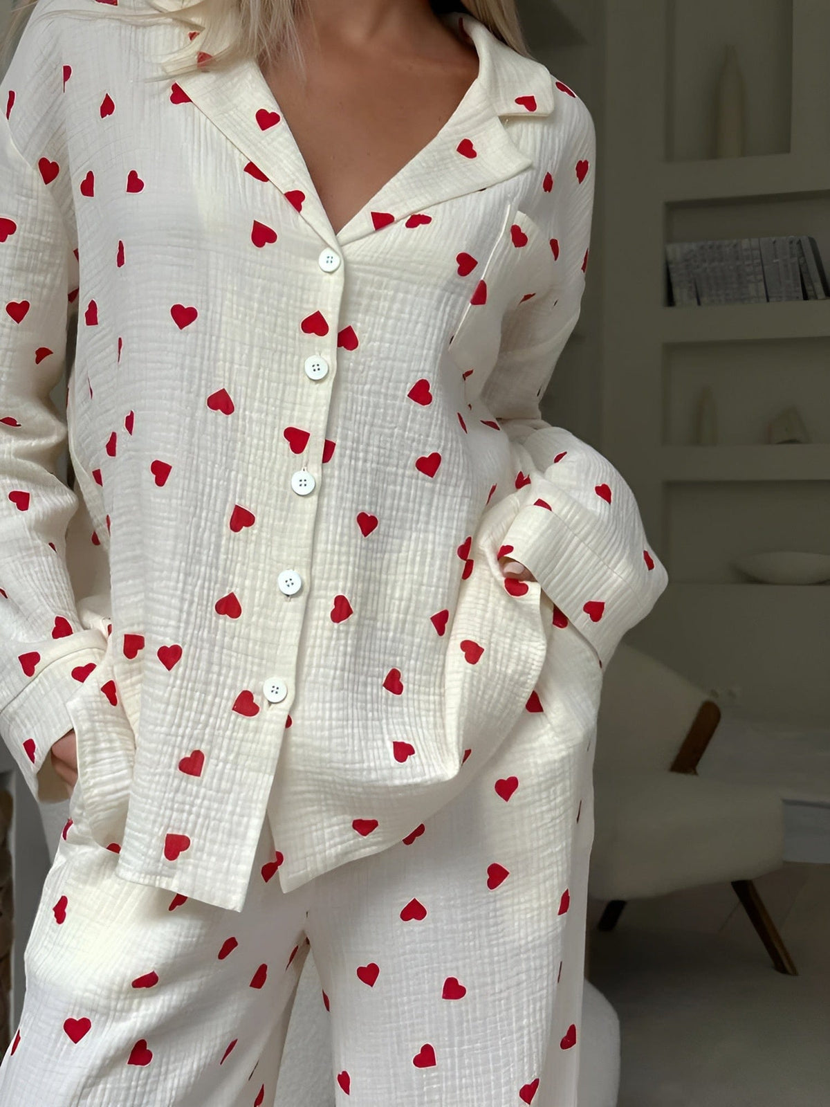 Drune | Das Ästhetische Herz-Pyjama-Set
