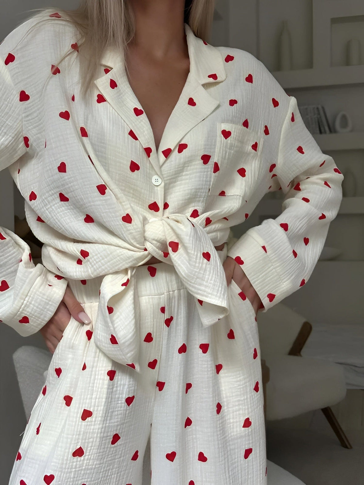 Drune | Das Ästhetische Herz-Pyjama-Set