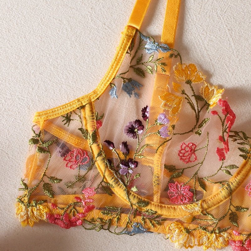 Drune | 3-teiliges Französisches Lingerie-Set für sinnliche Eleganz