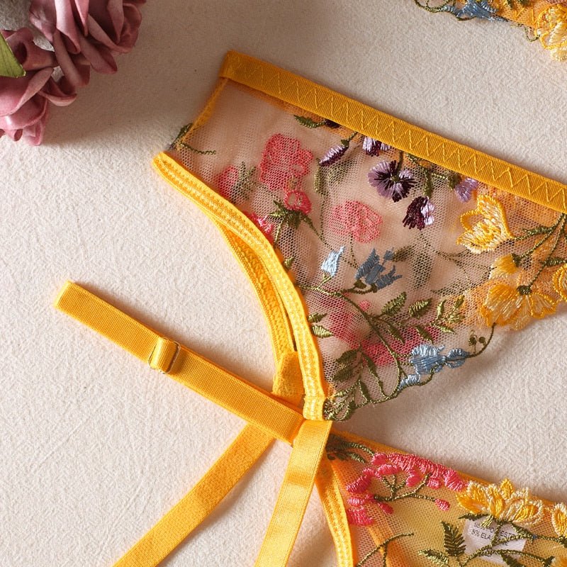 Drune | 3-teiliges Französisches Lingerie-Set für sinnliche Eleganz