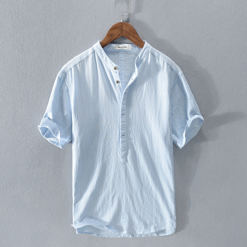 Camicia estiva in cotone e lino