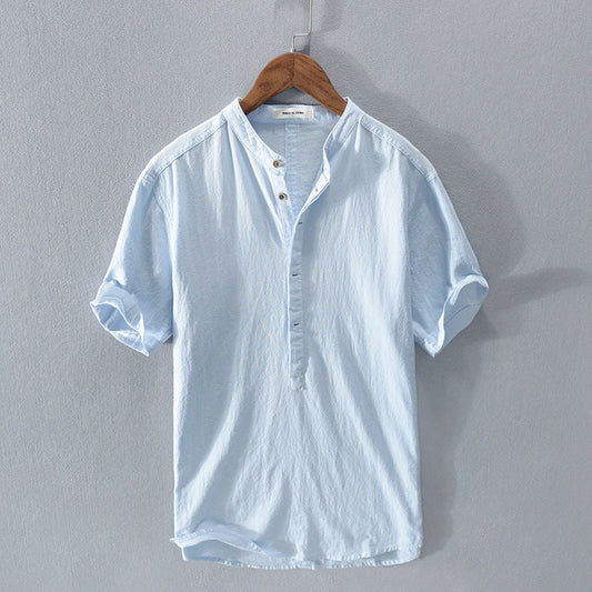 Camicia estiva in cotone e lino
