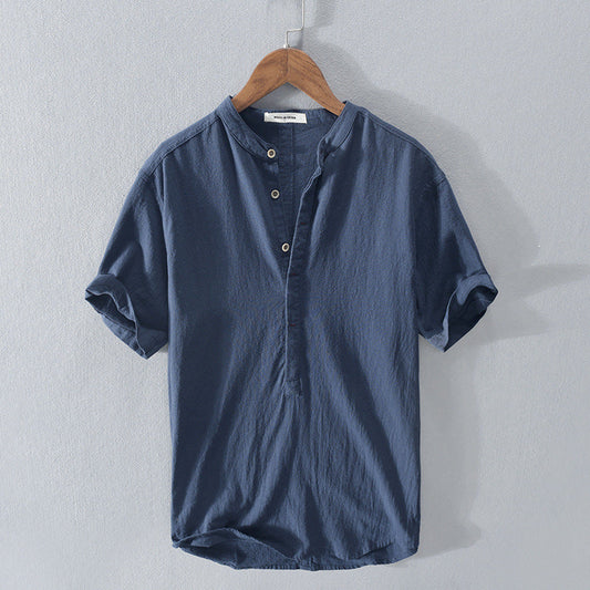 Camicia estiva in cotone e lino