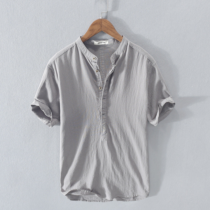 Camicia estiva in cotone e lino