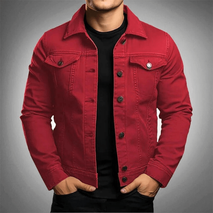Giacca in denim da uomo: giacca di jeans elegante, look casual e alla moda