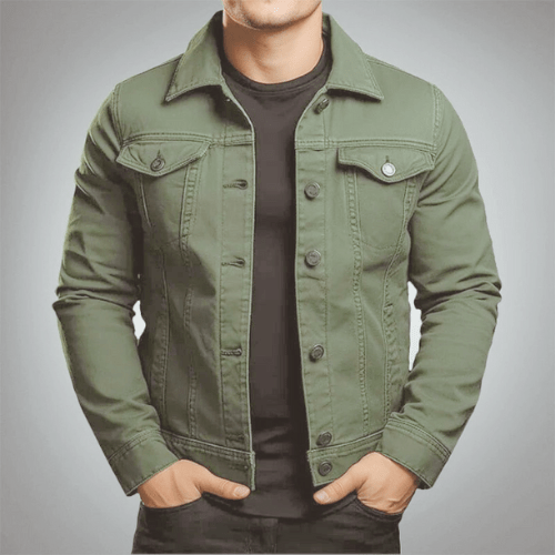 Giacca in denim da uomo: giacca di jeans elegante, look casual e alla moda