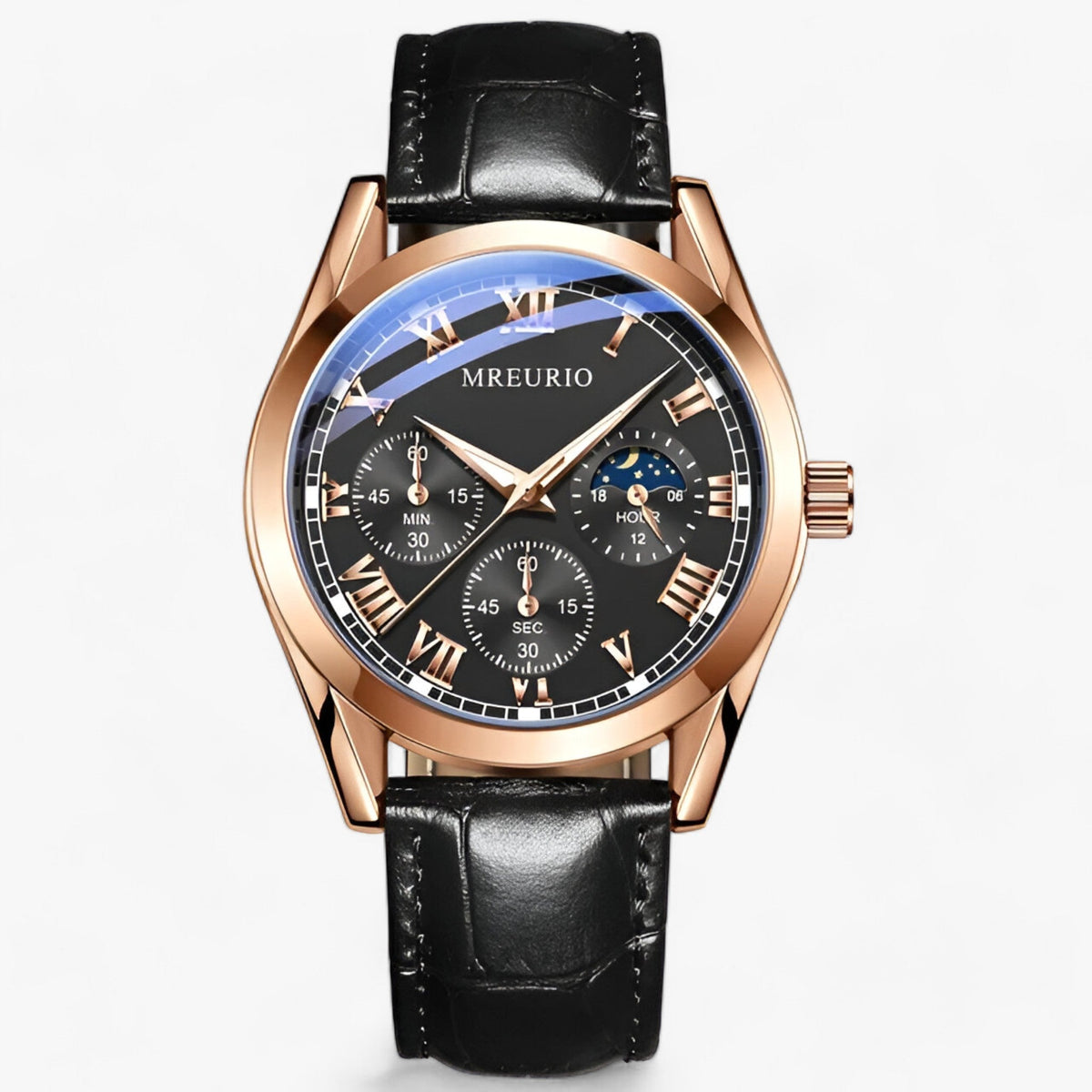 Drune | Herren Uhr Mit Luxuriösem Lederarmband