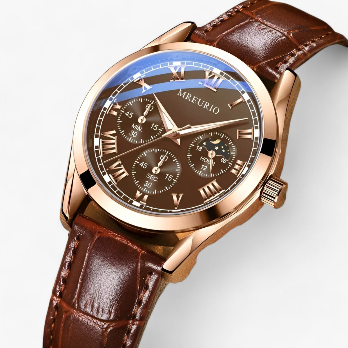 Drune | Herren Uhr Mit Luxuriösem Lederarmband
