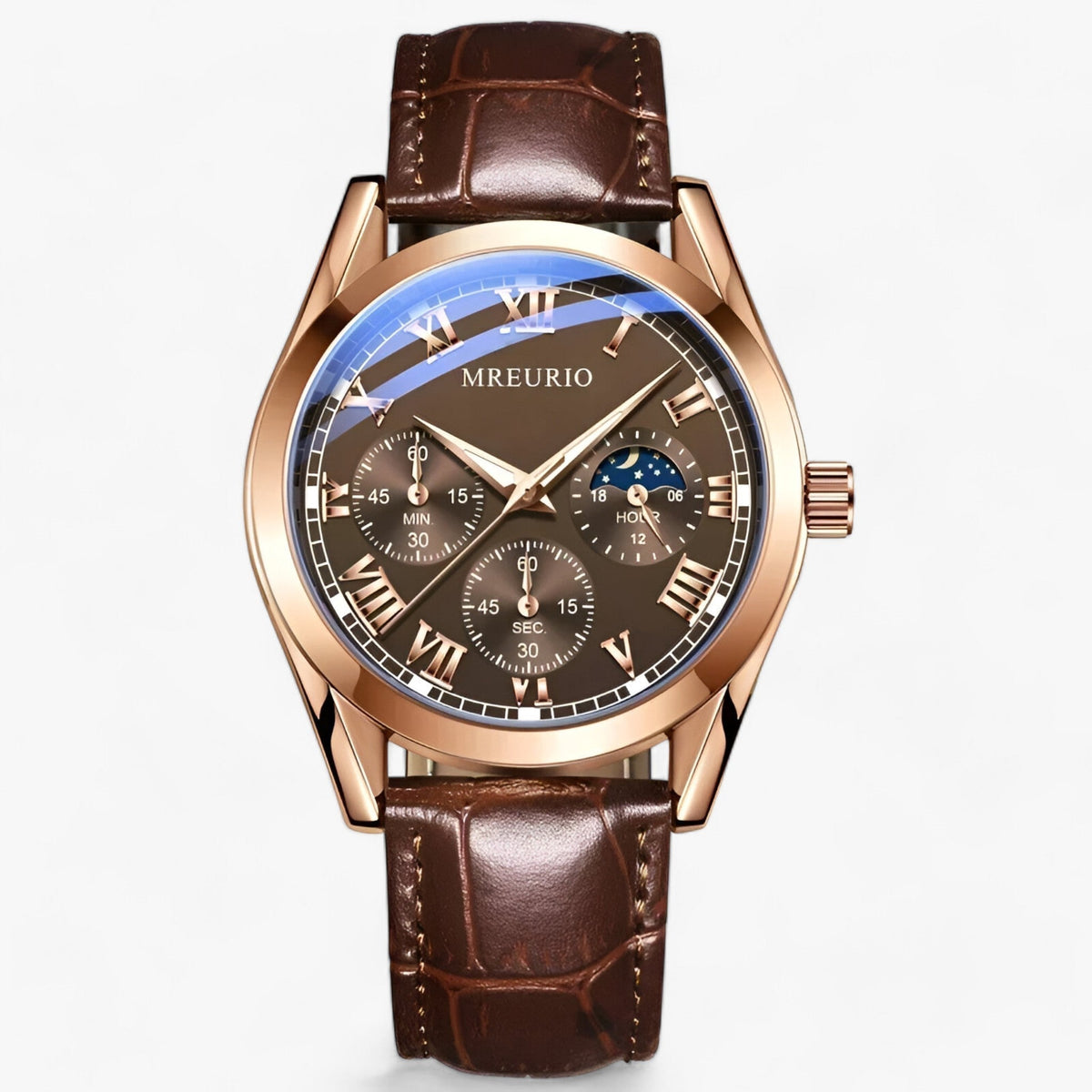 Drune | Herren Uhr Mit Luxuriösem Lederarmband