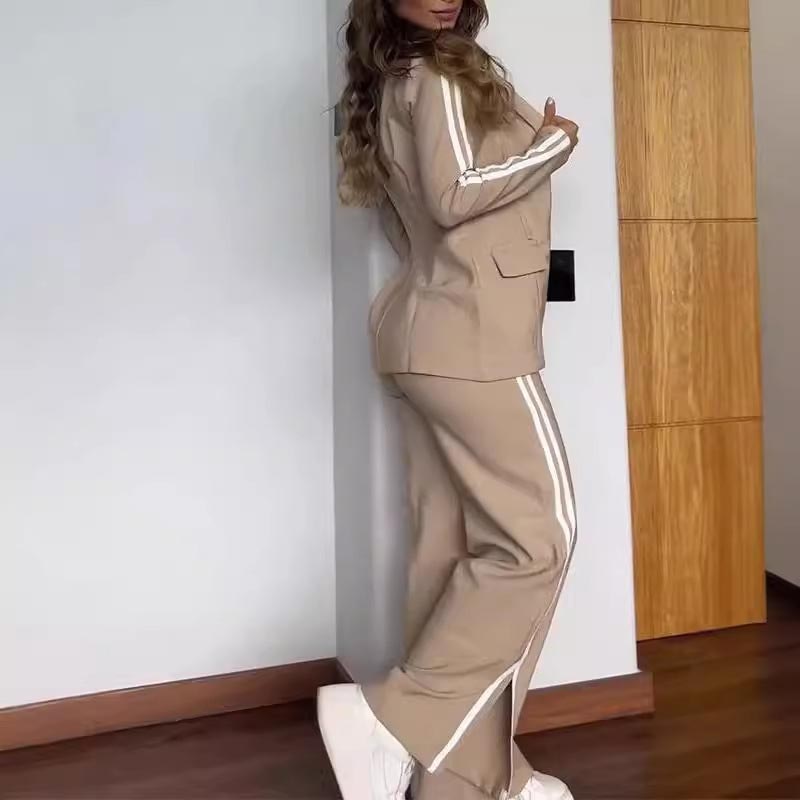 Drune | Blazer Mit Kerbrevers Und Hose Mit Weitem Bein Satz