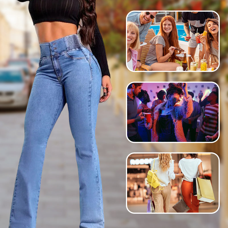 Lore Voss | Jeans elasticizzati alla moda a gamba larga