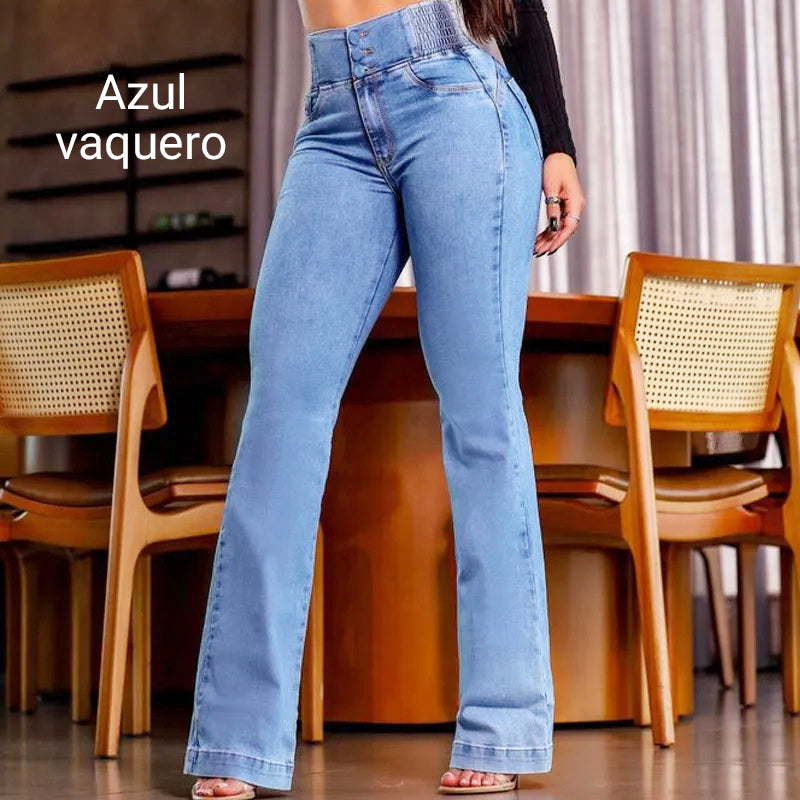 Lore Voss | Jeans elasticizzati alla moda a gamba larga