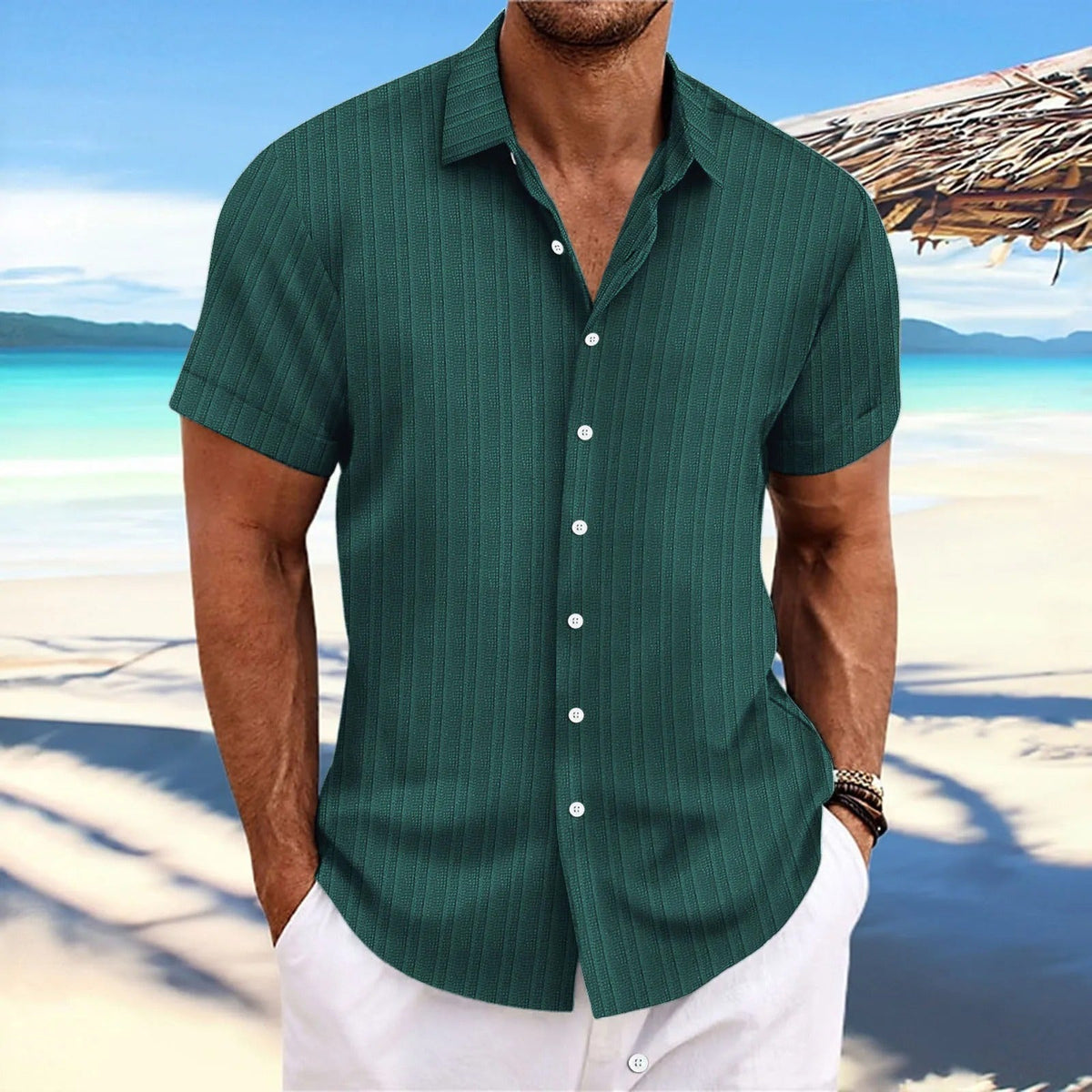 Elegante camicia a maniche corte