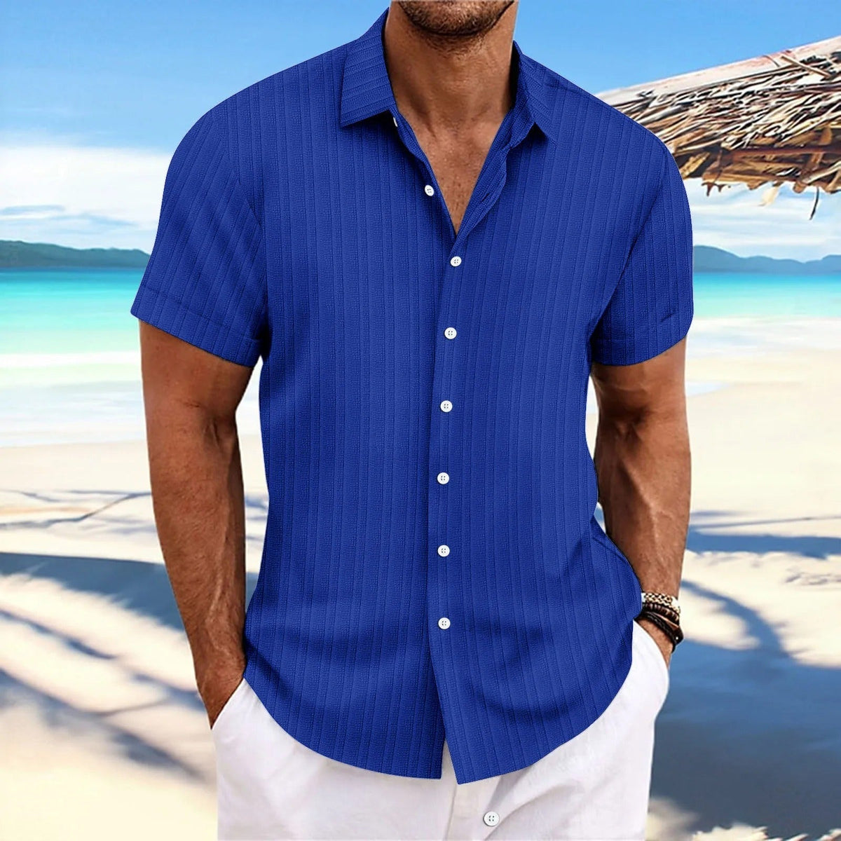 Elegante camicia a maniche corte