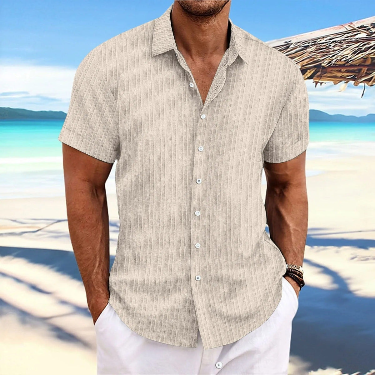 Elegante camicia a maniche corte